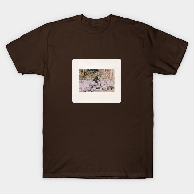 Walking With Bigfoot T-Shirt by McGrewWho